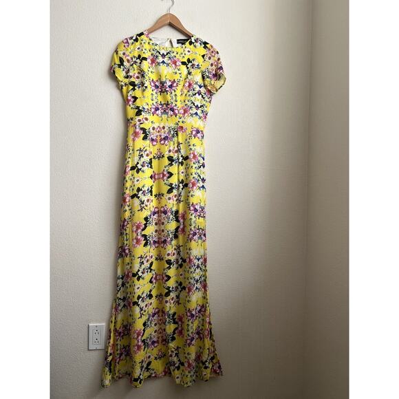 NBD X The XNAVEN Twins Into The Light Floral Yellow Canary Maxi Dress - Picture 2 of 6